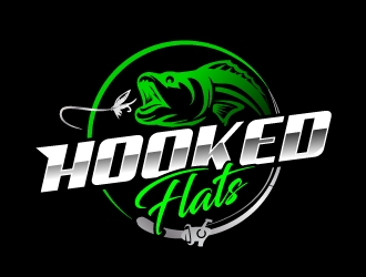 Hooked Flats logo design by jaize
