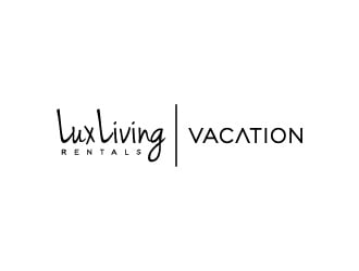 LuxLiving Vacation Rentals logo design by treemouse