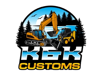 K&K Customs logo design by DreamLogoDesign
