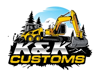 K&K Customs logo design by DreamLogoDesign