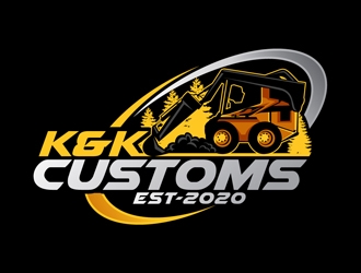 K&K Customs logo design by DreamLogoDesign