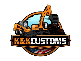 K&K Customs logo design by daywalker
