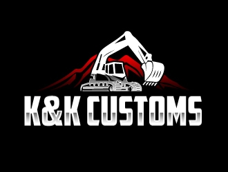 K&K Customs logo design by AamirKhan