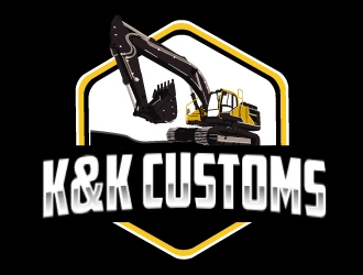 K&K Customs logo design by AamirKhan