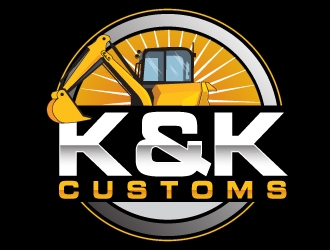 K&K Customs logo design by Suvendu