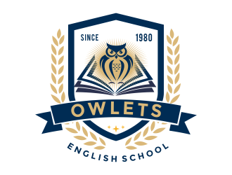 Owlets English School logo design by aldesign