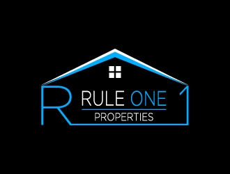 Rule One Properties logo design by pilKB