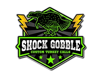 Shock Gobble Custom Turkey Calls  logo design by PrimalGraphics