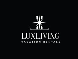 LuxLiving Vacation Rentals logo design by Roma