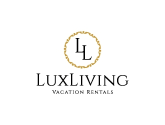 LuxLiving Vacation Rentals logo design by zakdesign700