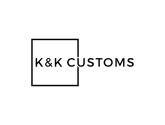 K&K Customs logo design by BlessedArt