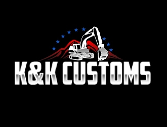 K&K Customs logo design by AamirKhan