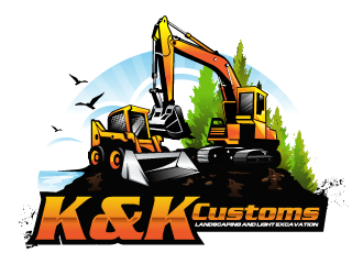 K&K Customs logo design by Suvendu