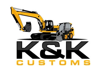 K&K Customs logo design by AamirKhan