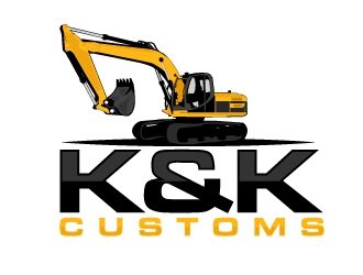 K&K Customs logo design by AamirKhan
