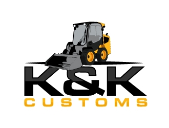 K&K Customs logo design by AamirKhan