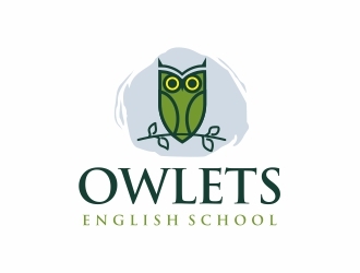 Owlets English School logo design by Alfatih05