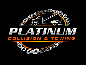 PLATINUM COLLISION & TOWING logo design by 3Dlogos