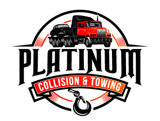 PLATINUM COLLISION & TOWING logo design by PRN123