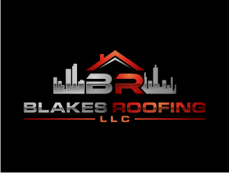Blakes Roofing LLC logo design by puthreeone
