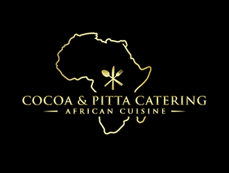 Cocoa & Pitta Catering (African Cuisine) logo design by PrimalGraphics
