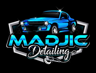 Madjic Detailing logo design by Suvendu