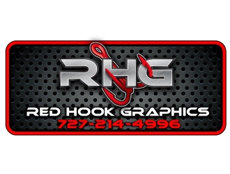 Red hook graphics logo design by Suvendu
