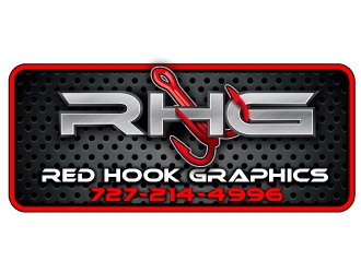 Red hook graphics logo design by Suvendu