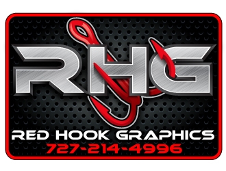 Red hook graphics logo design by Suvendu