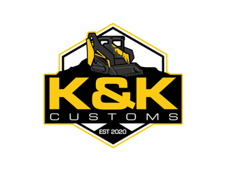 K&K Customs logo design by kunejo