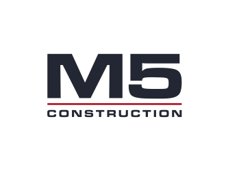 M5 Construction  logo design by scolessi