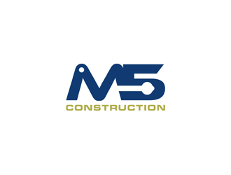 M5 Construction  logo design by alby