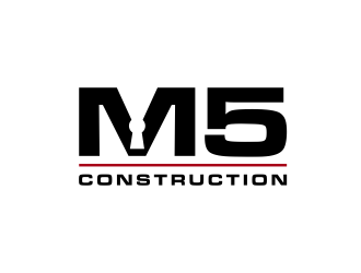 M5 Construction  logo design by scolessi