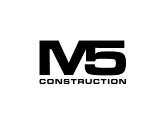 M5 Construction  logo design by KQ5
