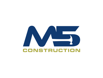 M5 Construction  logo design by alby