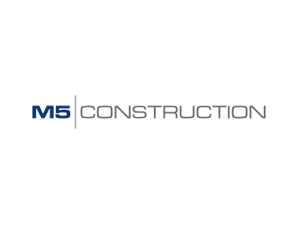 M5 Construction  logo design by KQ5