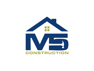 M5 Construction  logo design by alby