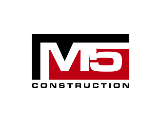 M5 Construction  logo design by scolessi