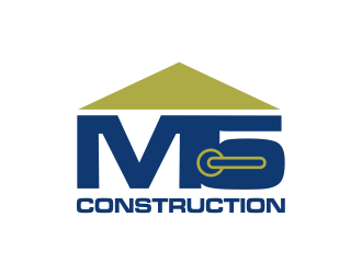 M5 Construction  logo design by oke2angconcept