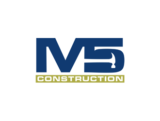 M5 Construction  logo design by alby