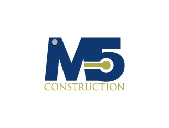 M5 Construction  logo design by aryamaity