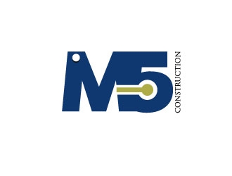 M5 Construction  logo design by aryamaity