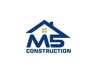 M5 Construction  logo design by alby