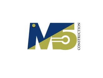 M5 Construction  logo design by aryamaity