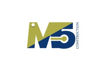 M5 Construction  logo design by aryamaity