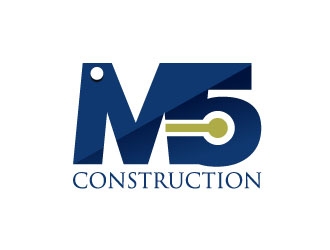 M5 Construction  logo design by aryamaity