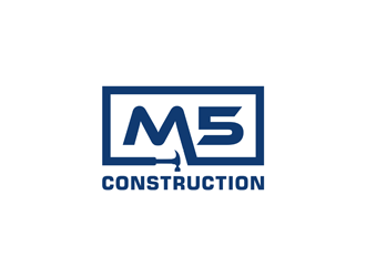 M5 Construction  logo design by alby