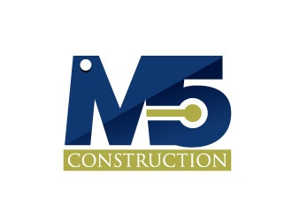 M5 Construction  logo design by aryamaity