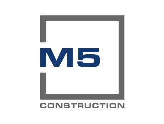 M5 Construction  logo design by puthreeone