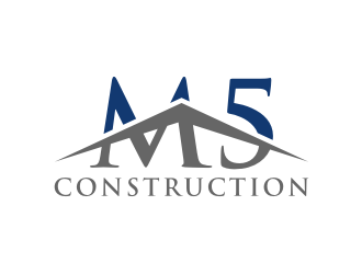 M5 Construction  logo design by puthreeone